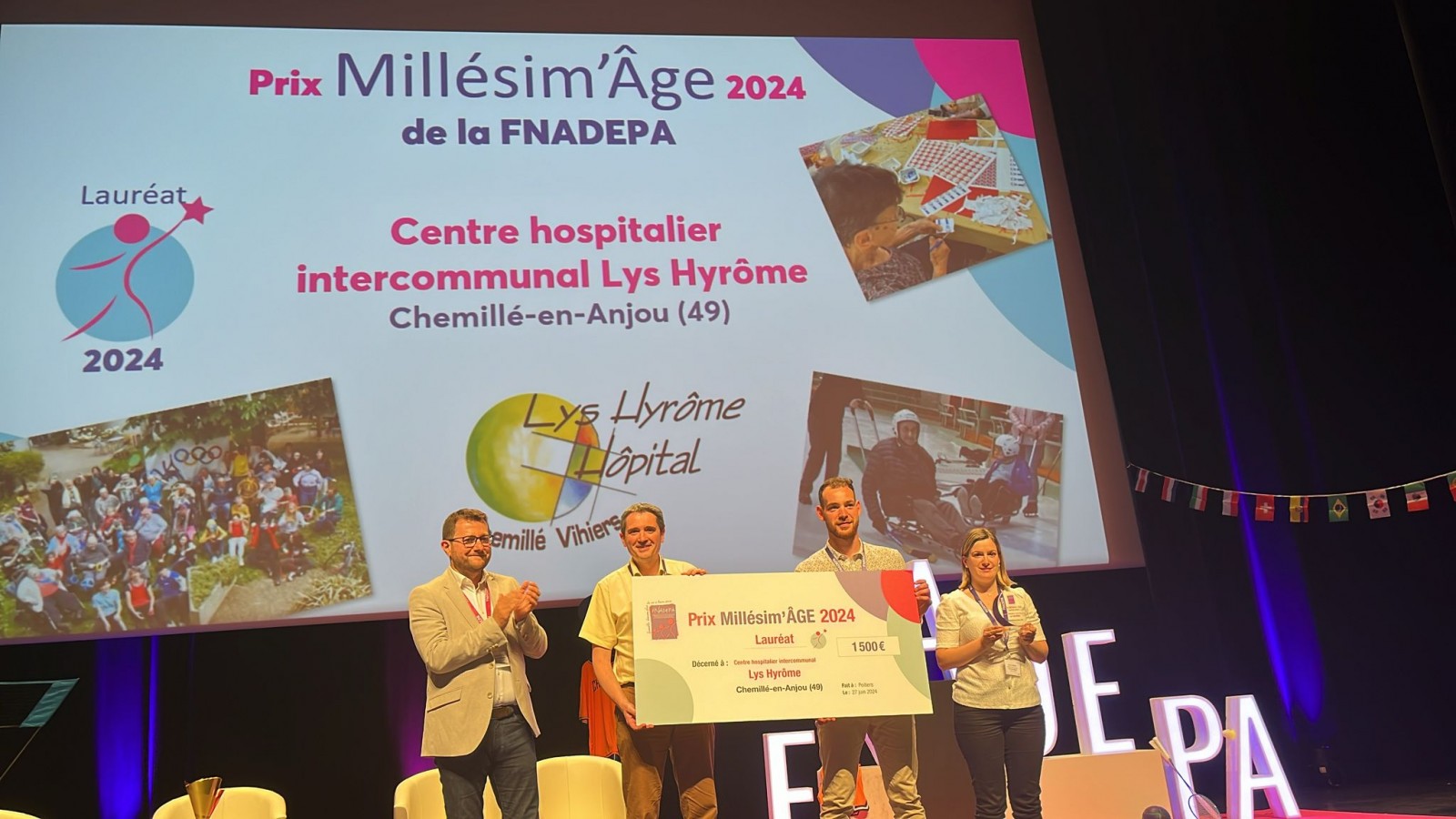 Prix Millésim’âge 2024 de la FNADEPA : Le CHI Lys Hyrôme lauréat