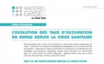 Matières Grises publie une étude sur les taux d'occupation en EHPAD